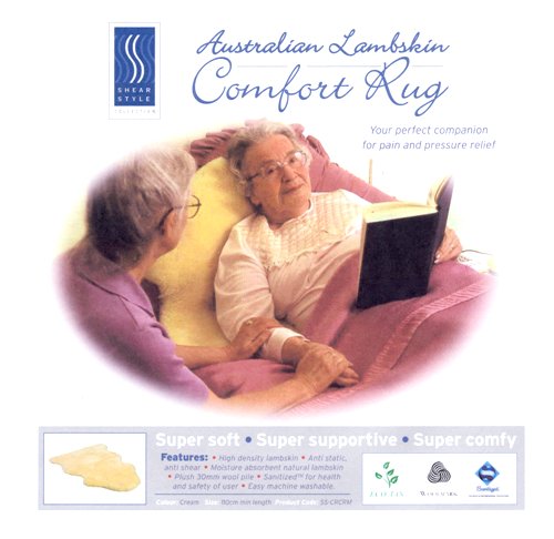 The MEDICAL AND COMFORT SANITISED SHEEPSKIN RUG